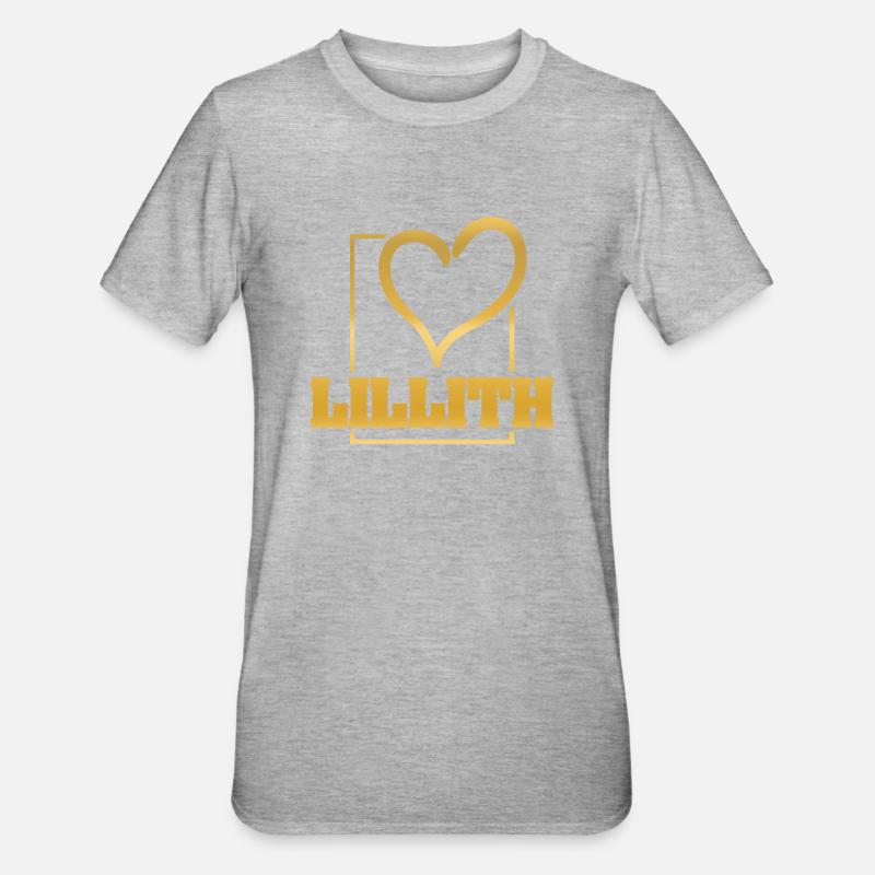 Ehefrau Lillith - Unisex Polycotton T-Shirt - Grau meliert