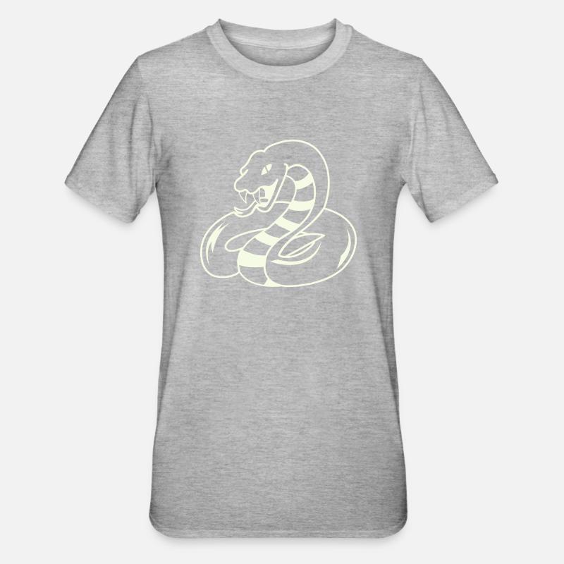Serpent - T-shirt polycoton Unisexe - gris chiné