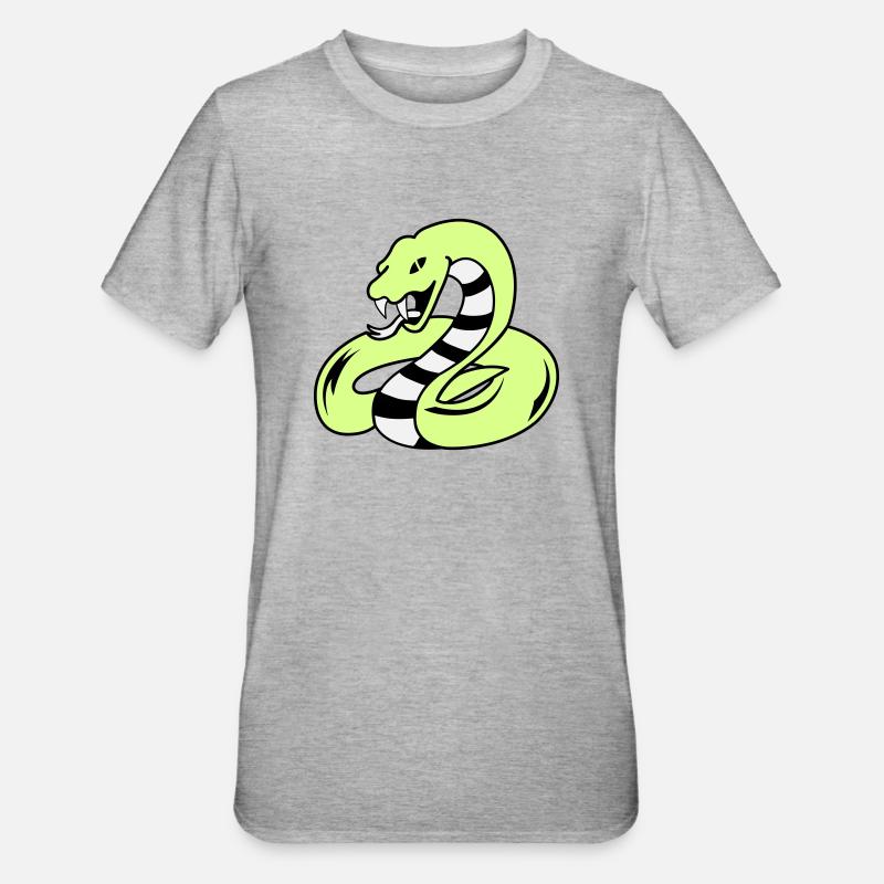 Serpent 02 - T-shirt polycoton Unisexe - gris chiné