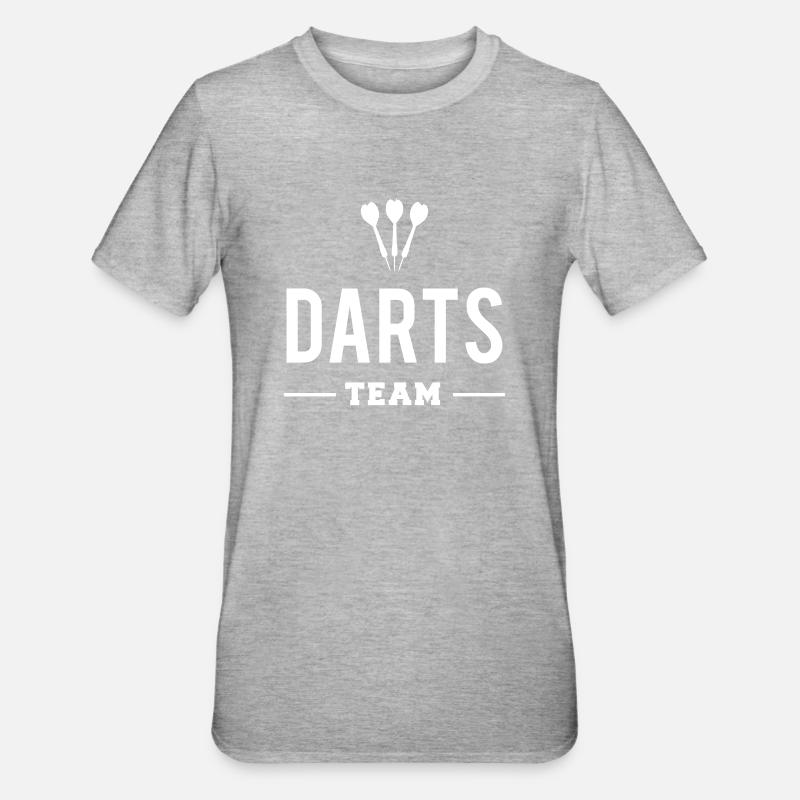 Darts Team - T-shirt polycoton Unisexe - gris chiné