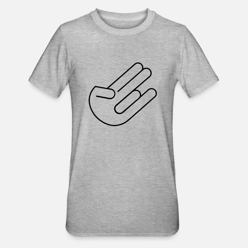 The Shocker - Unisex Polycotton T-Shirt - Grau meliert