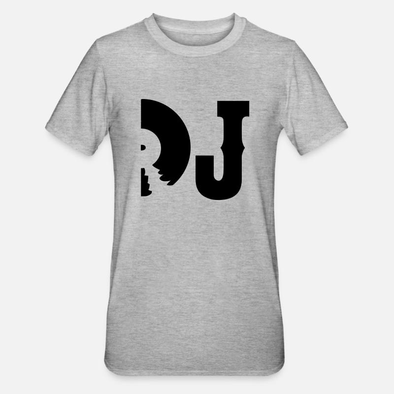 dj - T-shirt polycoton Unisexe - gris chiné