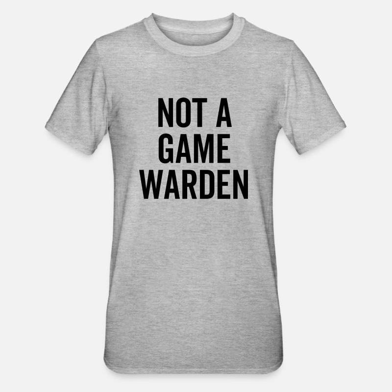 Pas un garde-chasse - T-shirt polycoton Unisexe - gris chiné