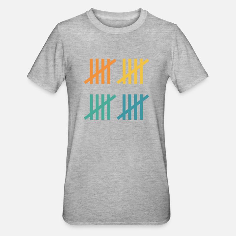 Idée cadeau 20e anniversaire - T-shirt polycoton Unisexe - gris chiné