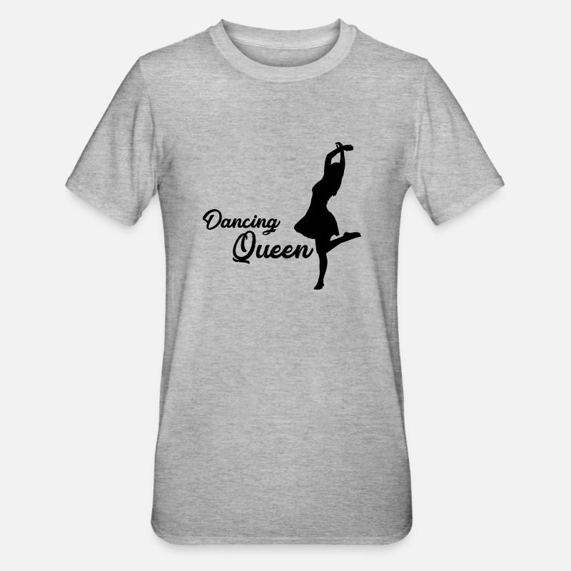 Danseuse Dancing Queen - T-shirt polycoton Unisexe - gris chiné