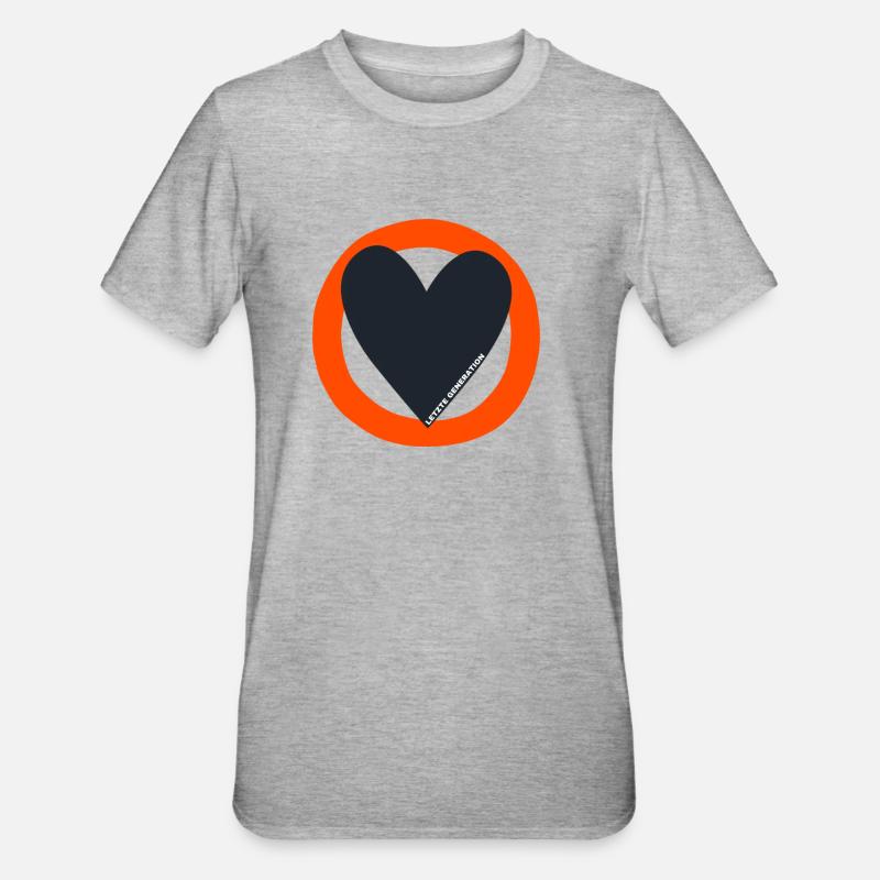 Letzte Generation - Unisex Polycotton T-Shirt - Grau meliert