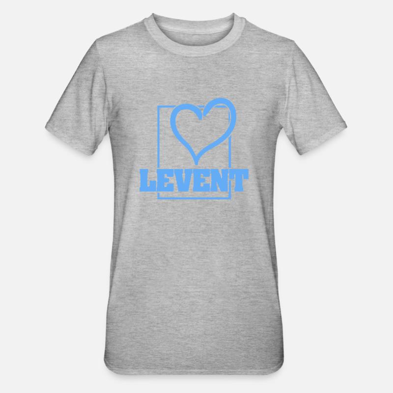 Bachelor Levent - Unisex Polycotton T-Shirt - Grau meliert