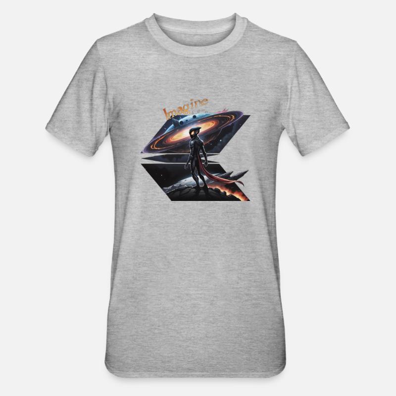 Interdimensional alien - Unisex Polycotton T-Shirt - heather grey
