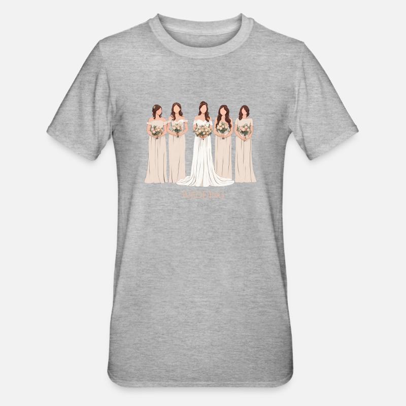 Mariage 2024 Hochzeit - T-shirt polycoton Unisexe - gris chiné