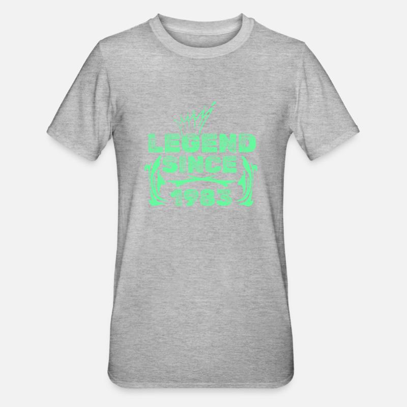 Légendes 1983 - T-shirt polycoton Unisexe - gris chiné