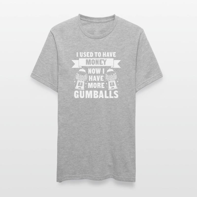 J’avais de l’argent maintenant j’ai plus de boules de gomme T-shirt polycoton Unisexe