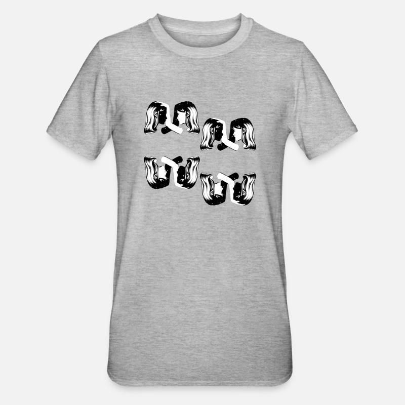 Miroir mon beau Miroir - T-shirt polycoton Unisexe - gris chiné