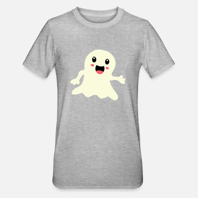 Fantôme 1 - T-shirt polycoton Unisexe - gris chiné