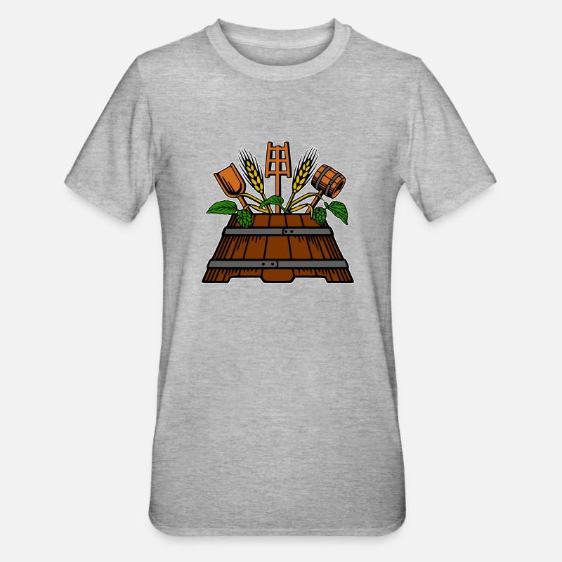 Logo de l’infuseur - T-shirt polycoton Unisexe - gris chiné