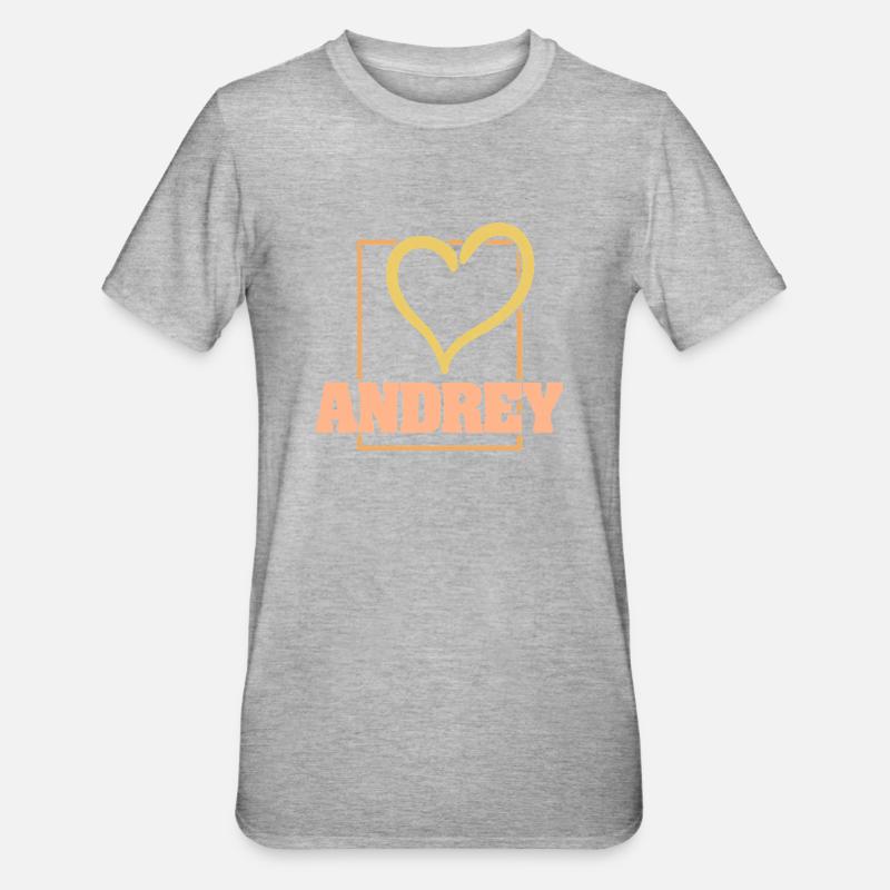 Andrey - T-shirt polycoton Unisexe - gris chiné