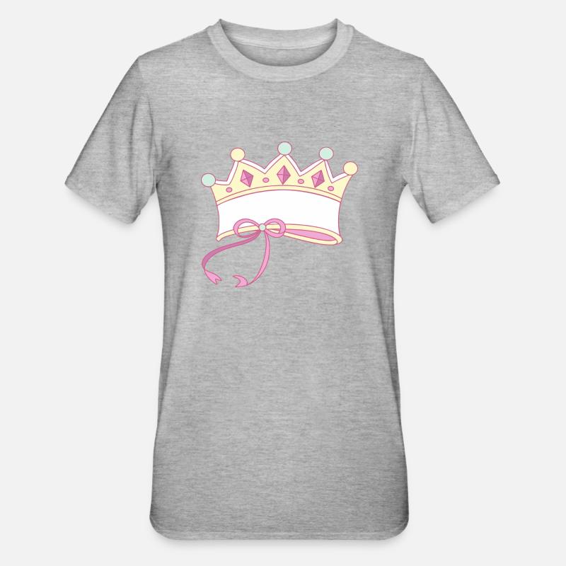 Crown writable - Unisex Polycotton T-Shirt - heather grey