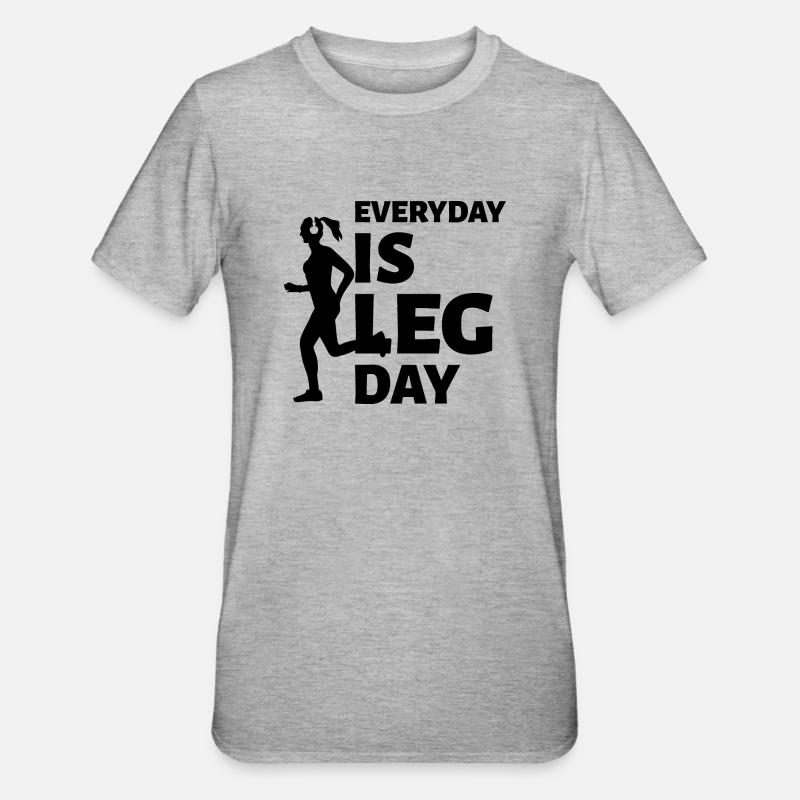 Course de marathon - T-shirt polycoton Unisexe - gris chiné