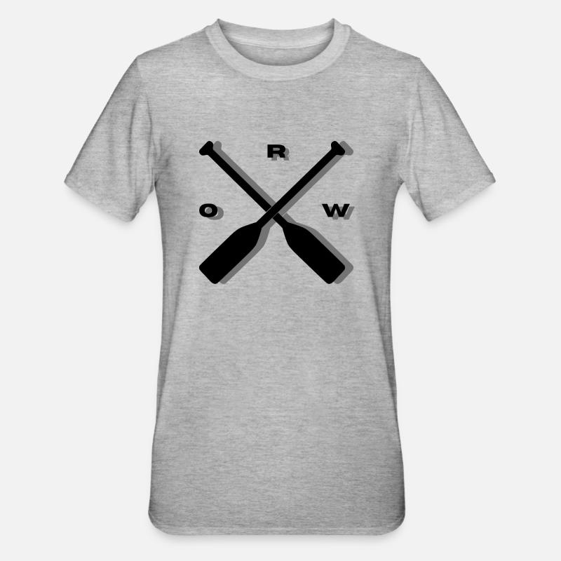 Conception des rames d’aviron - T-shirt polycoton Unisexe - gris chiné