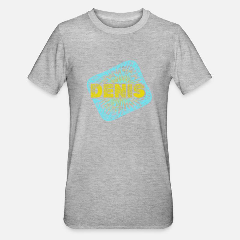 Freizeit Denis - Unisex Polycotton T-Shirt - Grau meliert