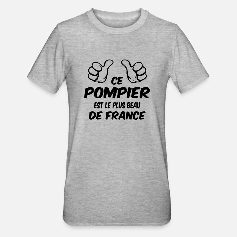 MEILLEUR POMPIER - T-shirt polycoton Unisexe - gris chiné