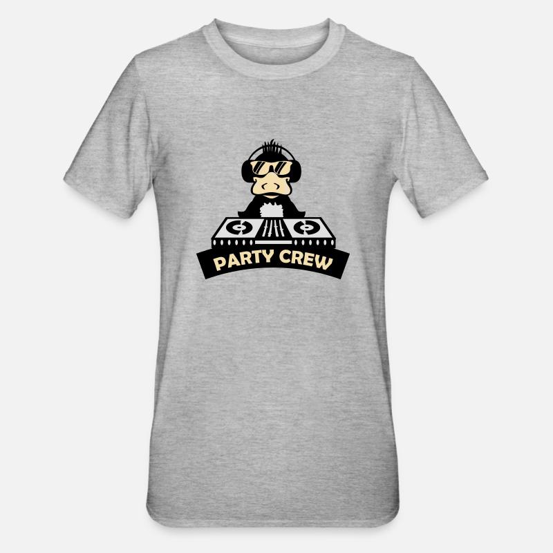 Équipe de fête de canard - T-shirt polycoton Unisexe - gris chiné