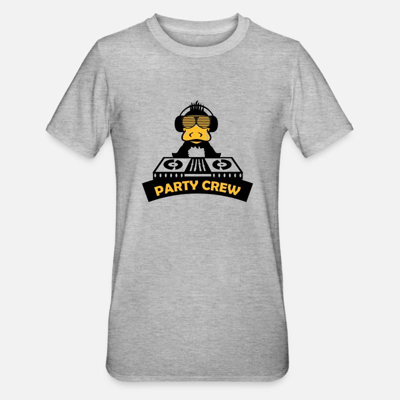Duck Party Crew 2 - T-shirt polycoton Unisexe - gris chiné