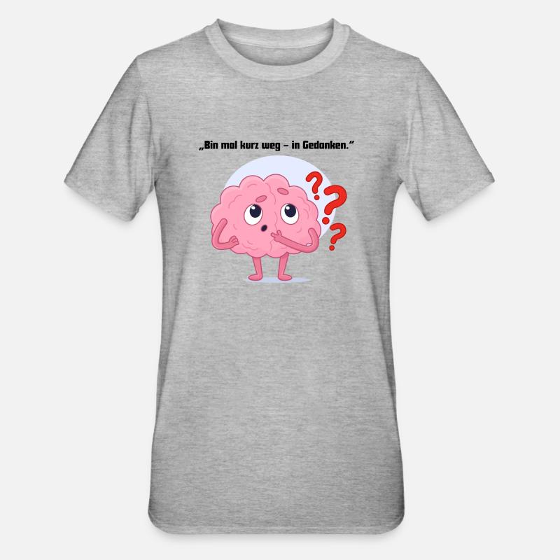 Absent pour une courte période - T-shirt polycoton Unisexe - gris chiné