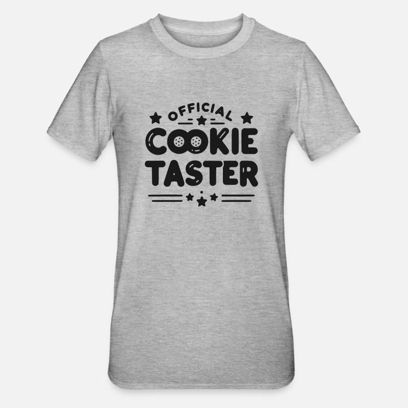 Dégustation officielle de biscuits - T-shirt polycoton Unisexe - gris chiné