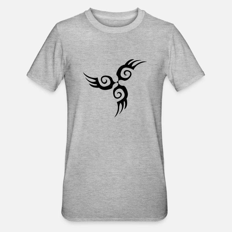 tribal - T-shirt polycoton Unisexe - gris chiné