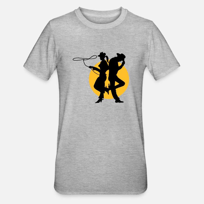 sheriff - T-shirt polycoton Unisexe - gris chiné