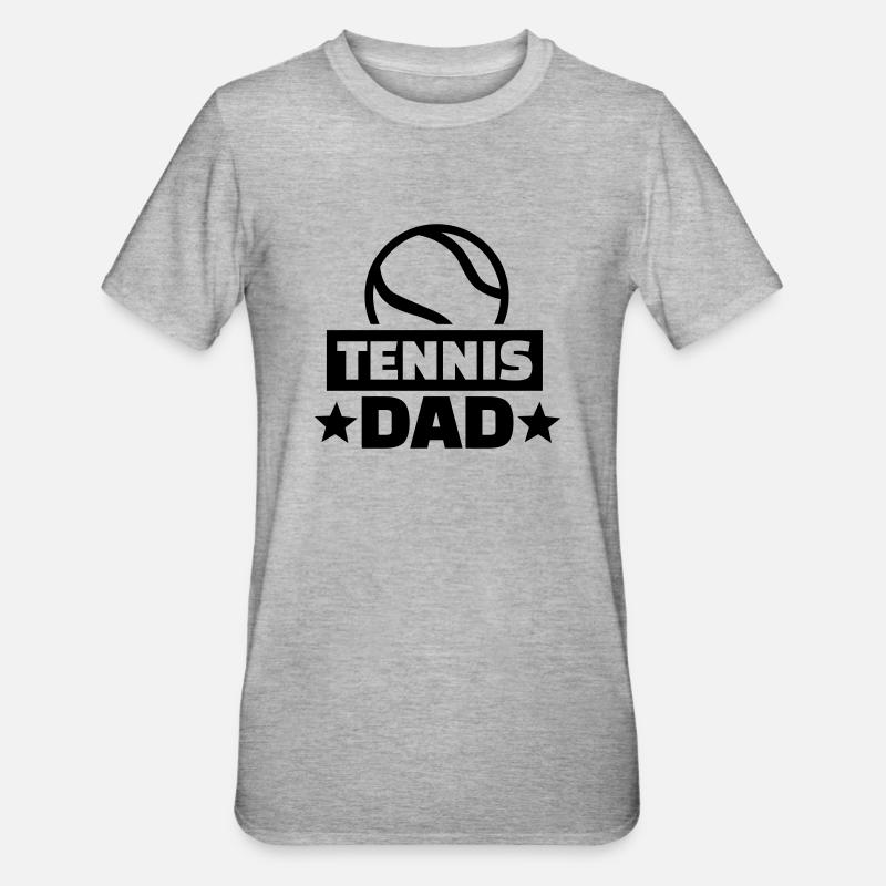 Tennis - Unisex Polycotton T-Shirt - heather grey