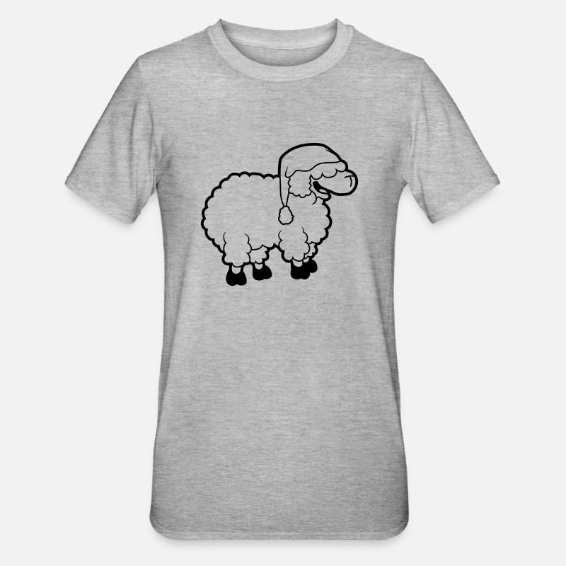 Sleep Sheep Sleeping Hat - Unisex Polycotton T-Shirt - heather grey