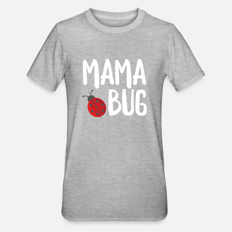 Mama Bug - Unisex Polycotton T-Shirt - heather grey