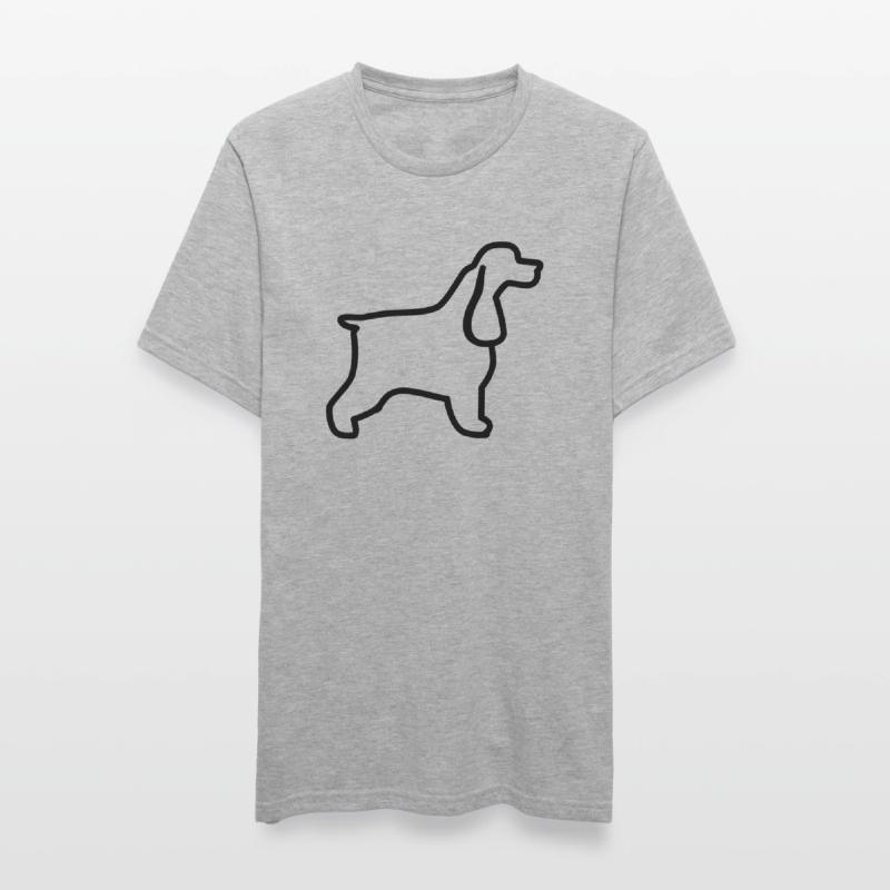 Plan cocker anglais T-shirt polycoton Unisexe