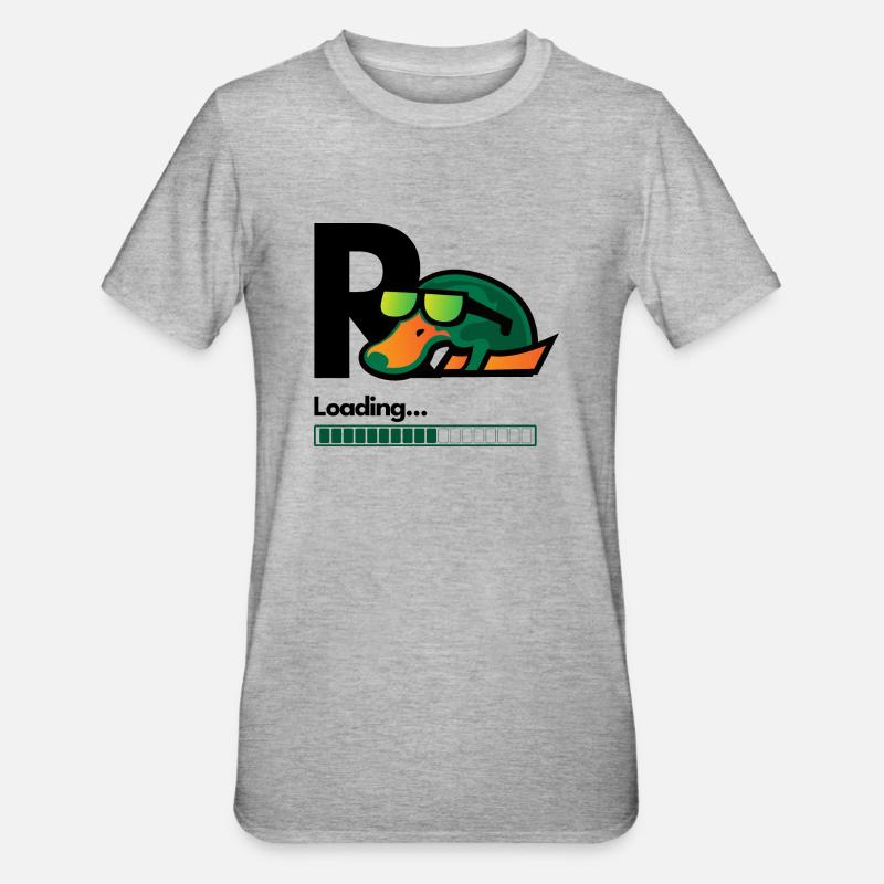 Rente Loading - Unisex Polycotton T-Shirt - Grau meliert