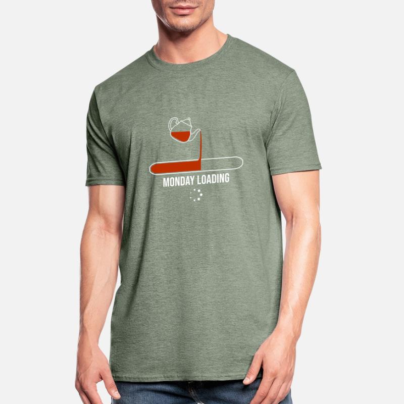 Monday Loading Tea Drinking Tea Drinker Tea Brewin Unisex Polycotton T-Shirt