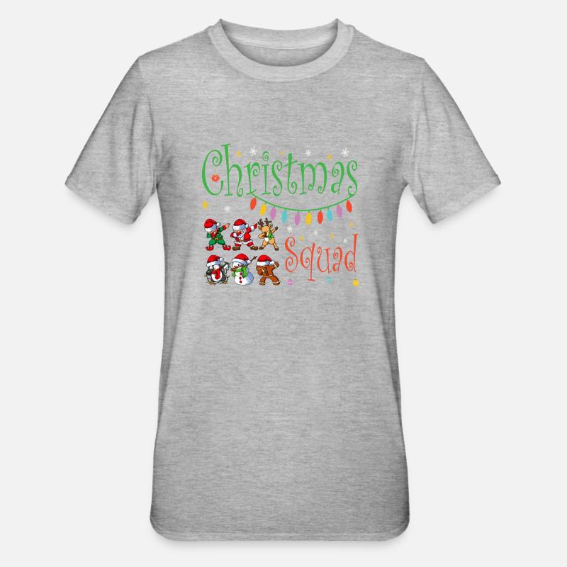 Équipe de Noël - T-shirt polycoton Unisexe - gris chiné