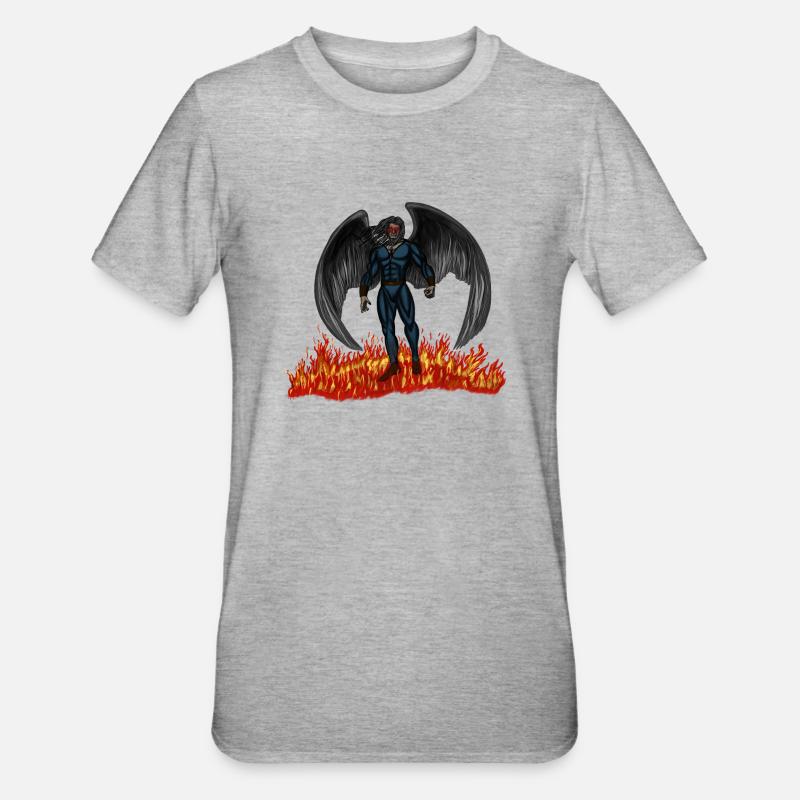 Superheld - Unisex Polycotton T-Shirt - Grau meliert