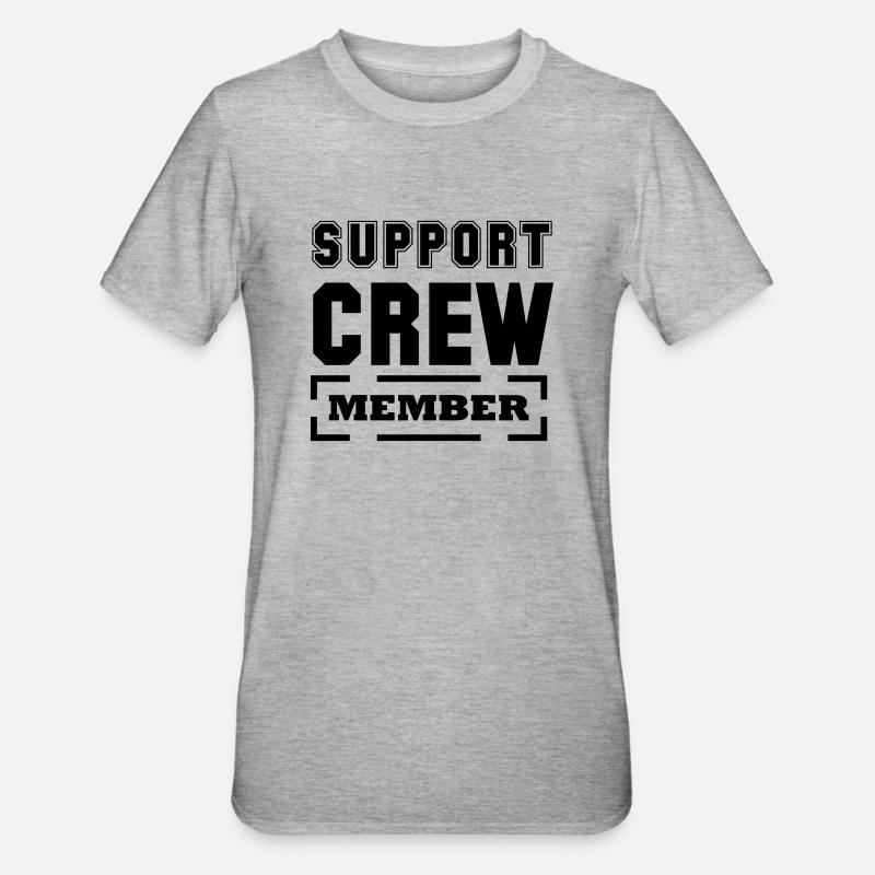 Membre de l’équipe de soutien - T-shirt polycoton Unisexe - gris chiné