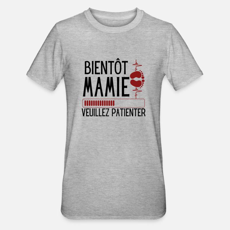 SOON MAMI - Unisex Polycotton T-Shirt - heather grey