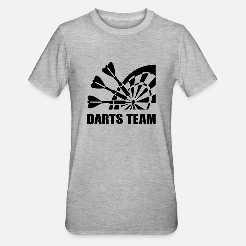 Équipe de fléchettes - T-shirt polycoton Unisexe - gris chiné