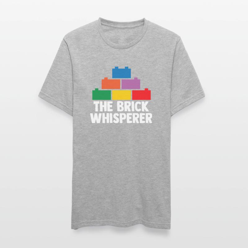 Constructeur de briques Jouets Blocs Blocs de serrage Briques T-shirt polycoton Unisexe