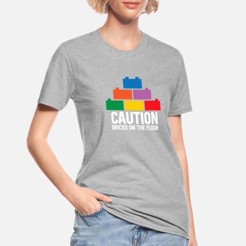 Constructeur de briques Bâtiment en briques Maître constructeur T-shirt polycoton Unisexe