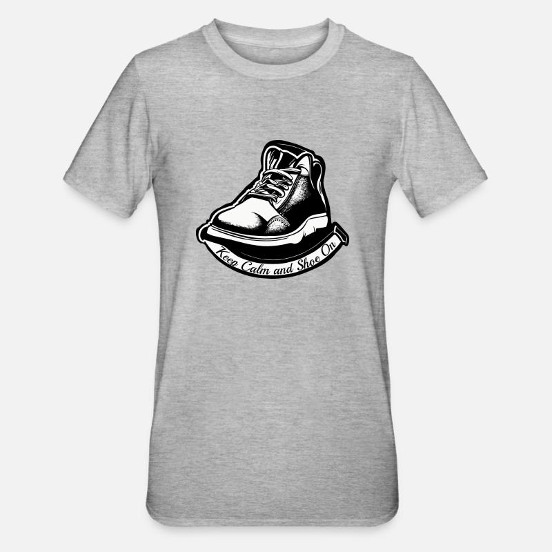 COOLE SCHUHE - Unisex Polycotton T-Shirt - Grau meliert