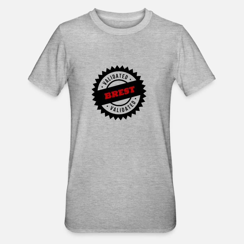 BREST VALIDATE - Unisex Polycotton T-Shirt - heather grey