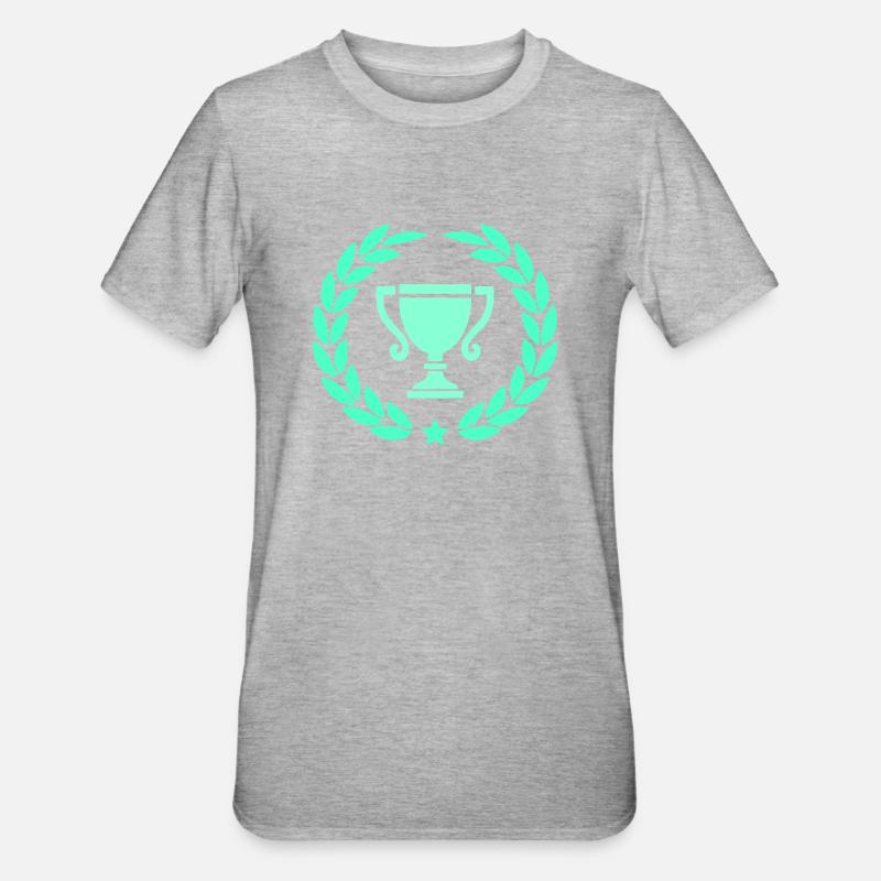 Coupe Couronne de Laurier 1 - T-shirt polycoton Unisexe - gris chiné