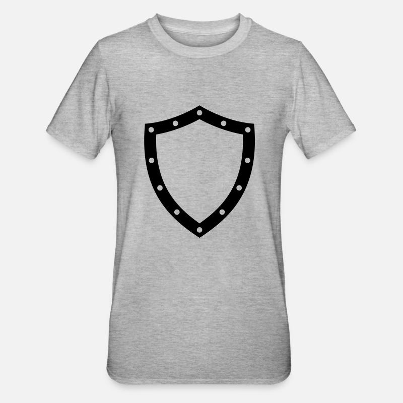 shield - T-shirt polycoton Unisexe - gris chiné