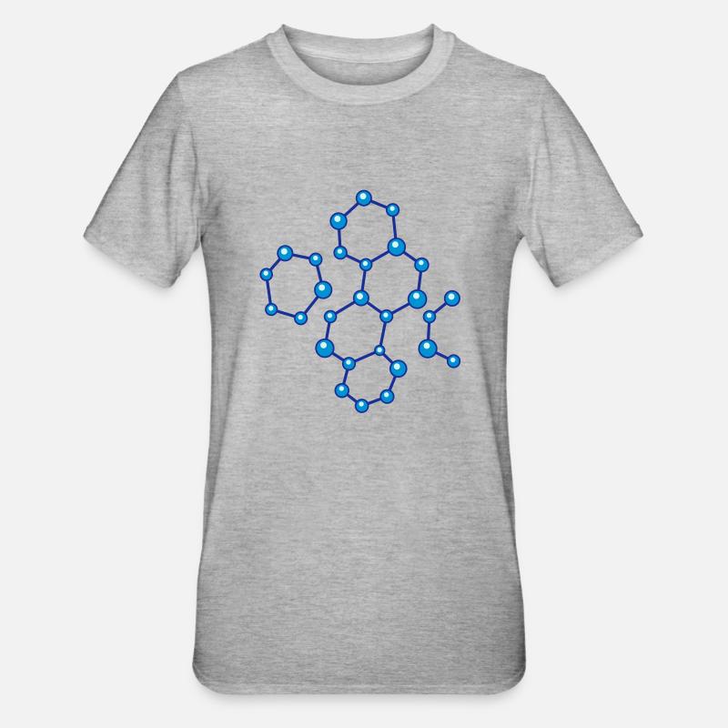 molecule - T-shirt polycoton Unisexe - gris chiné