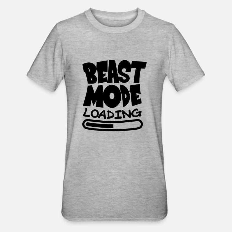 Beast ModeLoading Design - Unisex Polycotton T-Shirt - heather grey
