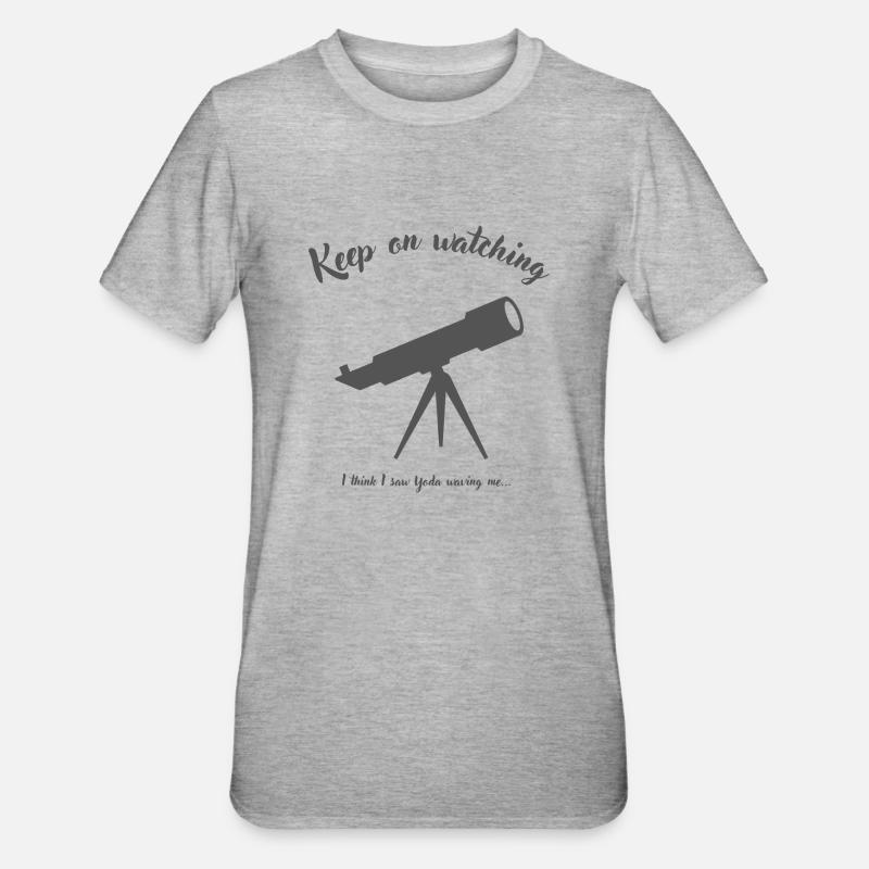 Keep On Watching - Unisex Polycotton T-Shirt - Grau meliert